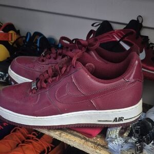 Nike Air Force 1 Maroon Sneakers